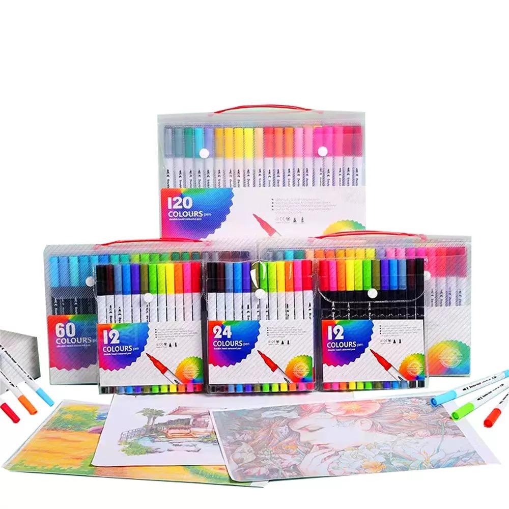 Miniatura 14 de Marcadores Doble Punta Pincel - cantidad: 12pcs